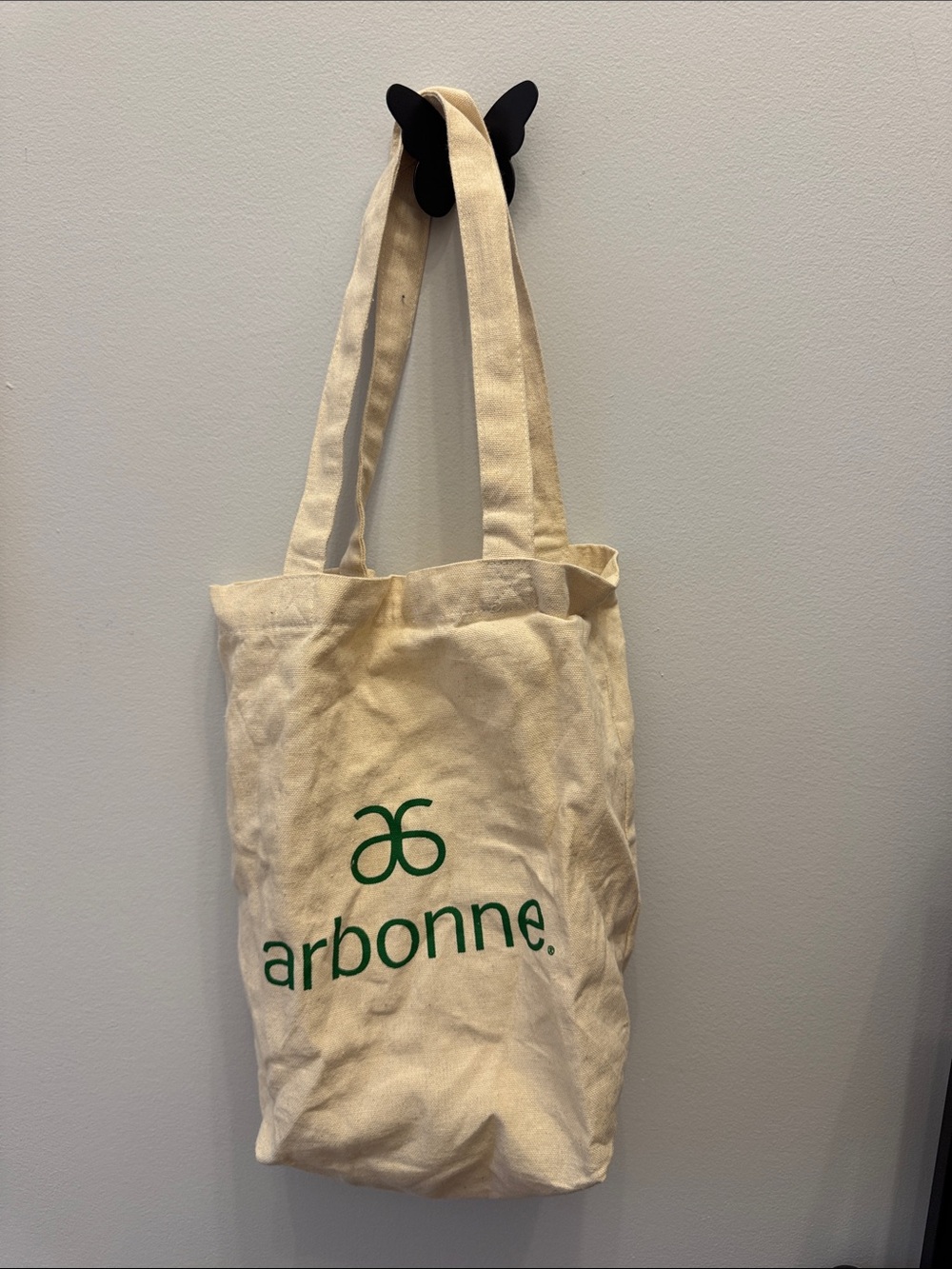 Arbonne Natural Canvas Tote with Green Logo